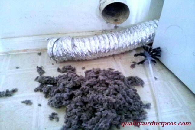 Dryer Vent Cleaning by a professional is suggested