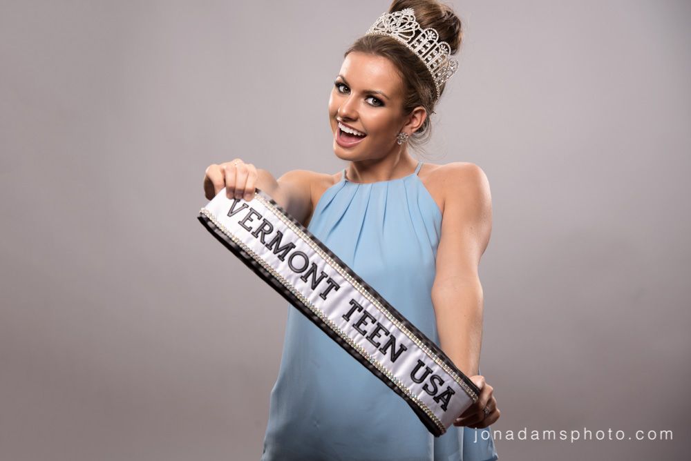Capturing Miss Vermont teen in headshot photography